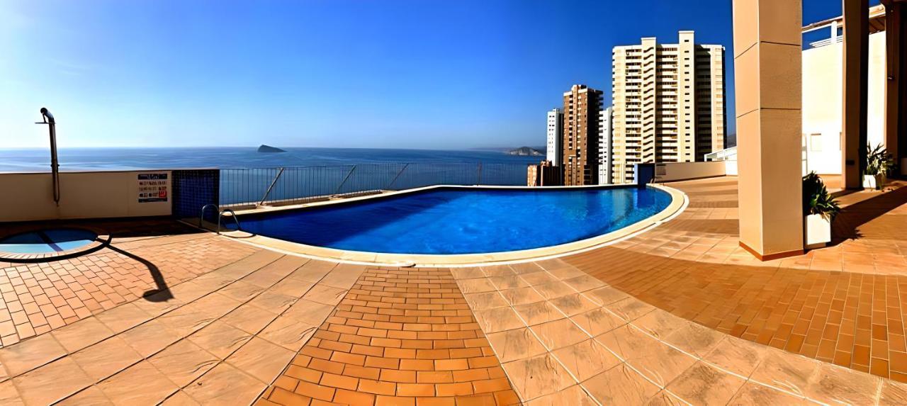 Spectacular Sea Views 2 Bedrooms In Villa Marina Benidorm Eksteriør bilde